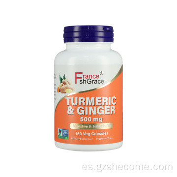 Cúrcuma de jengibre para cápsulas de cúrcuma de apoyo a las articulaciones